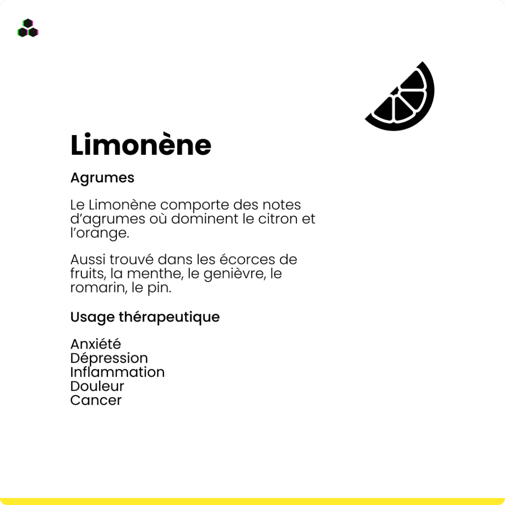 Le terpène du cannabis Limonène